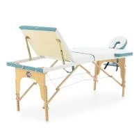 Массажный стол складной деревянный 3-х секционный JF-AY01 (светлая рама) "Med-Mos" Массажный стол складной деревянный 3-х секционный JF-AY01 (светлая рама) "Med-Mos"